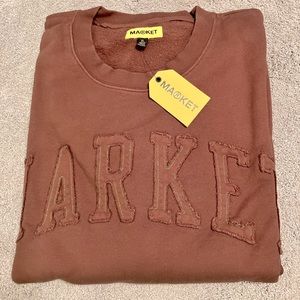 Market NWT Embroidered Logo Vintage Wash Sweatshirt XL